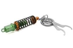 Picture of TEIN TN016-008 Damper Shock Absorber Keychain with Wrench Gold Green