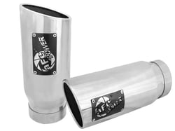 Picture of aFe 49-92011-P MACH Force-Xp Polished 304 Stainless Steel Exhaust Tip 3.5in Inlet x 4.5in Outlet x 12in