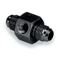 Picture of Moroso 65300 Fuel Pressure Gauge Fitting -6 AN Male to -6 AN Male with 1/8 NPT Port