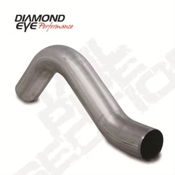 Picture of Diamond Eye Manufacturing 332007 4-Inch Aluminized Exhaust Tail Pipe First Section Driver Side