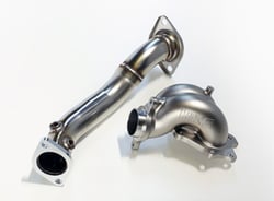 Picture of HKS 14019-AM002 GT Extension Kit Twin Port SUS304 Downpipe with O2 Sensor Port
