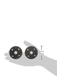 Picture of Moroso 39023 Hood Pin Scuff Plates - Chrome Plated Steel