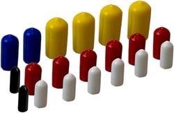 Picture of Moroso 41090 Vacuum Line Cap Kit - 20 Piece Color-Coded Assortment