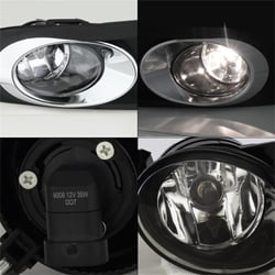 Picture of Spyder 5076205 OEM Style Fog Light Kit with Switch - Clear Lens