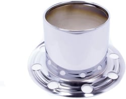 Picture of Gorilla Automotive HC230 Derby Style Hub Cover 4.9" Chrome Plated Steel