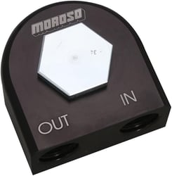 Picture of Moroso 23682 Remote Oil Filter Adapter - Billet Aluminum Ford Chrysler 4 6 Cylinder