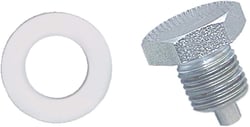 Picture of Moroso 97000 Magnetic Oil Pan Drain Plug with Nylon Washer