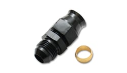 Picture of Vibrant 16459 Tube to Male AN Adapter with Brass Olive Inserts -10AN 5/8 Inch