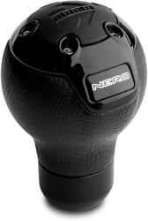 Picture of Momo NERBK1 Nero Black Leather Aluminum Shift Knob