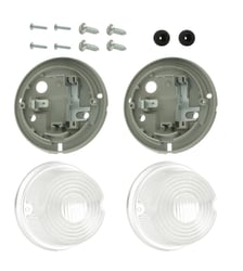 Picture of Hella 001259631 1259 Series Round Side Marker Lamp White Chrome ECE