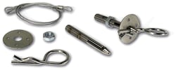 Picture of Moroso 39016 Oval Track Hood Pin Set 4 Inch Chrome Steel