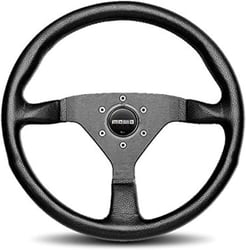 Picture of Momo MCL35BK1B Monte Carlo 350mm Leather Steering Wheel