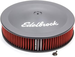 Picture of Edelbrock 1225 Pro-Flo 14" Round Air Cleaner Assembly with 3" Cotton Filter Element