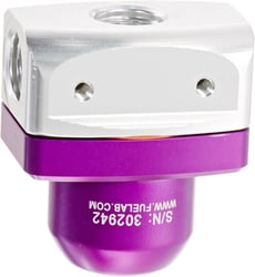 Picture of Fuelab 53501-4 Mini Adjustable Fuel Pressure Regulator EFI