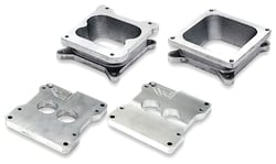Picture of Moroso 64965 Carburetor Adapter 3/4" Billet Aluminum 2-Barrel to 4-Barrel