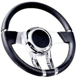 Picture of Flaming River FR20150 Waterfall 13.8" Black Leather Steering Wheel