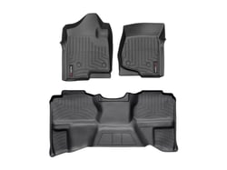 Picture of WeatherTech 44066-1-9 DigitalFit FloorLiner Black Front and Rear Set