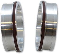 Picture of Vibrant 12548 HD Weld Ferrules for 4.00 Inch OD Tubing - Aluminum Pair with O-Rings