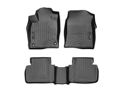 Picture of WeatherTech 44884-1-2 DigitalFit FloorLiner 1st & 2nd Row Black Floor Mat Set