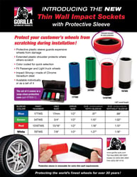 Picture of Gorilla Automotive 17TWS 17mm Thin Wall Impact Socket with Protective Sleeve