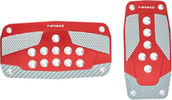 Picture of NRG Innovations PDL-450RD Aluminum Sport Pedals - Red