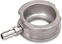 Picture of Moroso 63486 Aluminum Water Neck Filler - Weld-On Billet with 1/8 NPT Fitting
