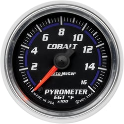 Picture of AutoMeter 6144 Cobalt 2-1/16" Pyrometer EGT Gauge 0-1600°F Digital