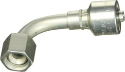 Picture of Gates G25180-0608 Female JIC 37° Flare Swivel 90° Bent Tube Hydraulic Coupling