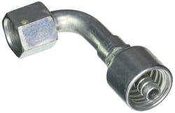 Picture of Gates G25179-0608 MegaCrimp Female JIC 37° Flare Swivel 90° Bent Tube Hydraulic Coupling