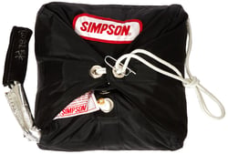 Simpson Racing Equipment 42082BK Mini Drag Parachute - Black — image 2