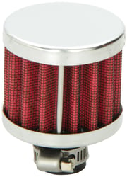 Picture of Vibrant 2166 Crankcase Breather Filter with Chrome Cap 5/8 Inch Inlet