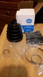 Picture of EMPI 86-2397-D CV Joint Boot Kit Front Outer Axle Boot Black Neoprene