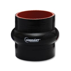 Picture of Vibrant 2733 4-Ply Silicone Hump Hose Coupler 2.75" I.D. x 3" Long Black