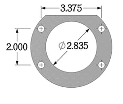 Picture of Strange Engineering B1708WC Pro Series Rear Disc Brake Kit for Early Big Ford Housing Ends