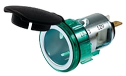 Picture of Hella 008023001 2-Pole Socket with Cover Non-Illuminated 12V Accessory Power Outlet
