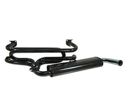Picture of EMPI 00-3647-0 Single Quiet Pack Exhaust System with Chrome Tip