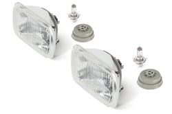 Picture of Hella 003427811 7x6 Inch Rectangular H4 Halogen Headlight Conversion Kit ECE