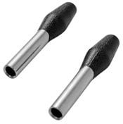 Picture of EMPI 11-4510-B Door Lock Pulls Black Chrome Shaft Pair VW Beetle