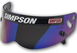 Picture of Simpson Racing Equipment 1023-17 Iridium Face Shield for Bandit, Diamondback, RX Helmets