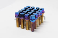 Picture of Wheelmate Products 33000B Monster Lug 35 Short Lug Nut Set Black 14x1.5