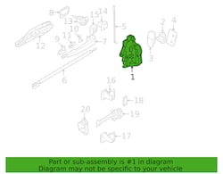 Picture of Genuine BMW 51 21 7 011 250 Door Lock Actuator Motor