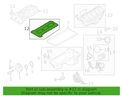 Picture of Genuine BMW 11-12-7-587-804 Valve Cover Gasket Set for N55 Engine