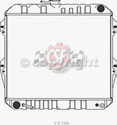 Picture of CSF 2306 3-Row All-Metal Radiator with Transmission Cooler
