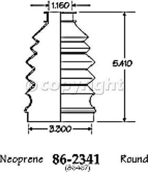 Picture of EMPI 86-2341-D CV Joint Boot Kit with Clamps and Grease
