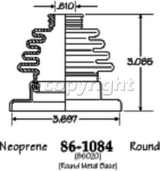 Picture of EMPI 86-1084-D Ghia CV Joint Boot Kit with Clamps and Grease