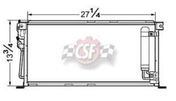 Picture of CSF 10415 A/C Condenser Aluminum Parallel Flow with Built-In Drier