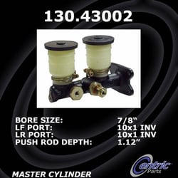 Centric 130.43002 Premium Brake Master Cylinder 7/8 in. Bore OE Replacement — image 3