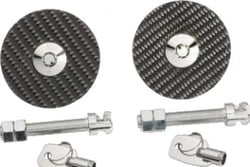 Picture of NRG Innovations CHL-300 Carbon Fiber Overlay Hood Pin Lock Set