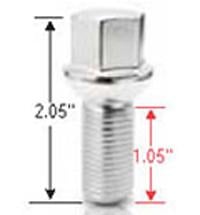 Picture of Gorilla Automotive 18018 Ball Seat Lug Bolt 14mm x 1.50 Thread Chrome 27mm Length