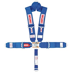 Picture of Simpson Racing Equipment 29065BL 5-Point L&L Pull-Down Harness 55" Blue Bolt-In